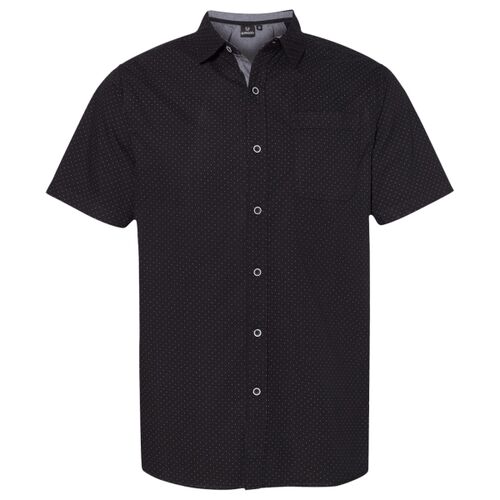 Men's Peached Poplin Short Sleeve Woven Shirt Thumbnail