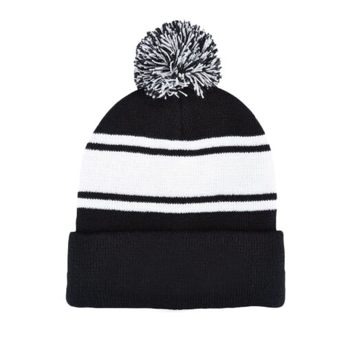 Knit Beanie With Pom Pom Thumbnail