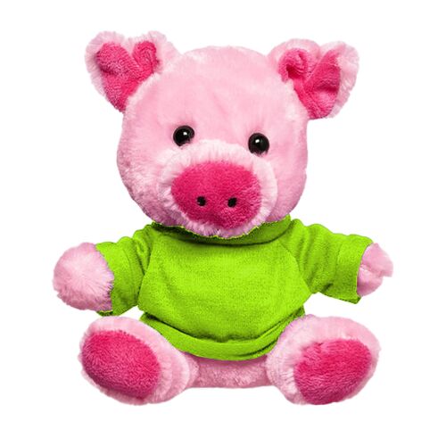 7" Plush Pig With T-Shirt Thumbnail