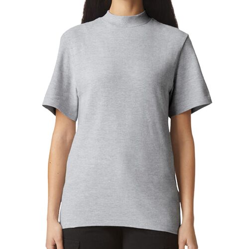 Unisex Mockneck Pique T-Shirt Thumbnail