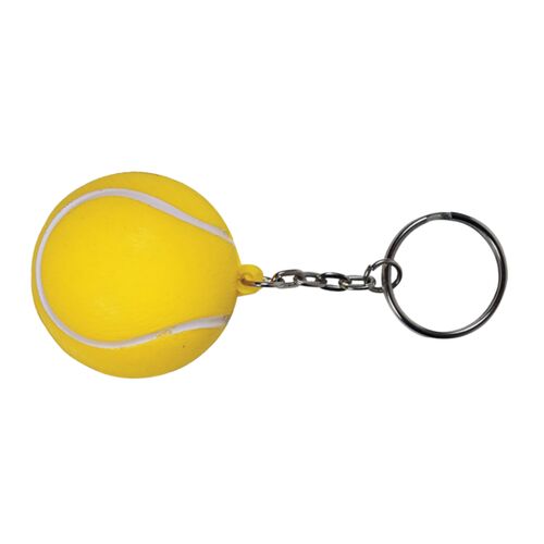 Tennis Ball Shape Stress Ball Keychain Thumbnail