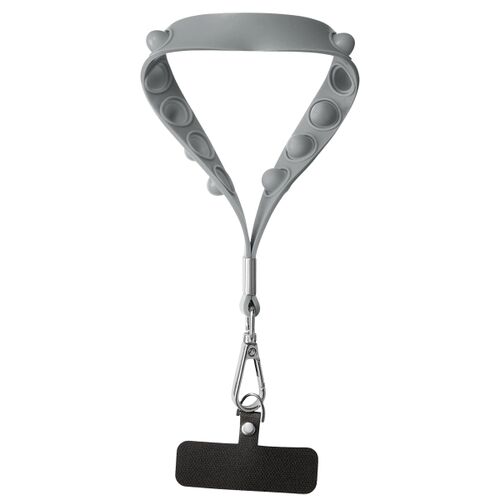 Push Pop Wrist Strap Keychain With Phone Holder Thumbnail
