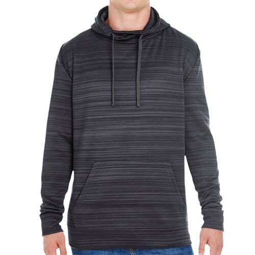Adult Odyssey Striped Poly Fleece Pullover Hood Thumbnail