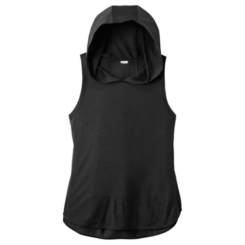 Women's PosiCharge ® Tri Blend Wicking Draft Hoodie Tank Thumbnail