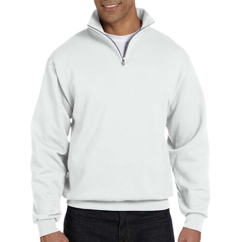 Adult NuBlend® Quarter-Zip Cadet Collar Sweatshirt Thumbnail