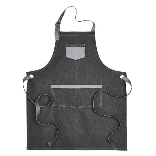 Unisex Domain Contrast Denim Bib Apron Thumbnail