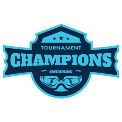 Champions Tournament Swimming logo template Thumbnail